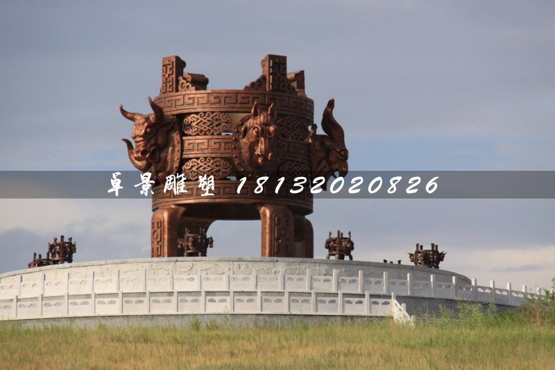 抽象銅鼎，廣場(chǎng)大型銅鼎