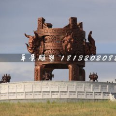 抽象銅鼎，廣場大型銅鼎