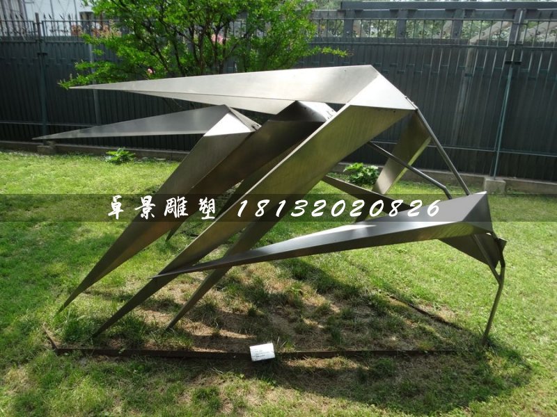 不銹鋼風(fēng)竹雕塑,公園景觀雕塑