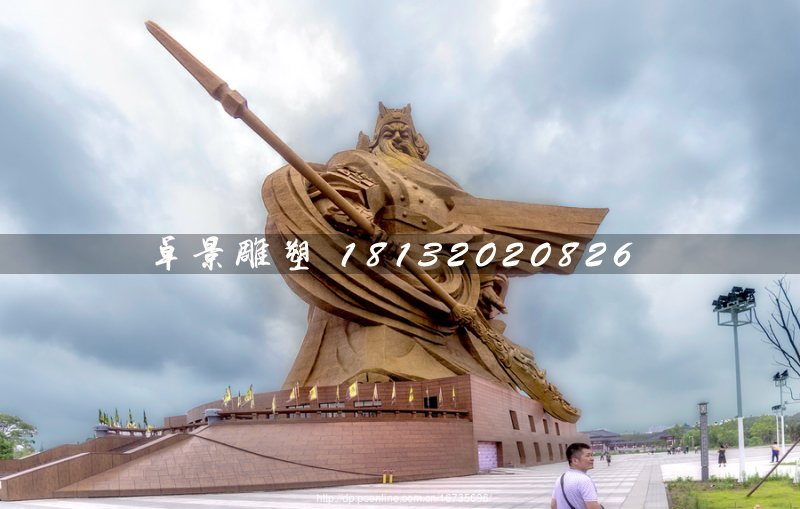 不銹鋼關(guān)公雕塑，廣場大型關(guān)公像 (1)