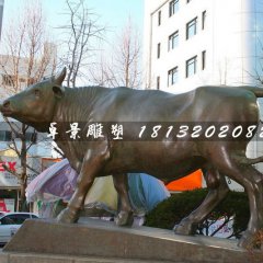 銅牛雕塑，動(dòng)物雕塑
