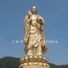 地藏王菩薩銅雕，大型立式銅佛像