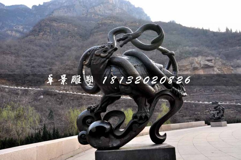 玄武銅雕，廣場神獸銅雕