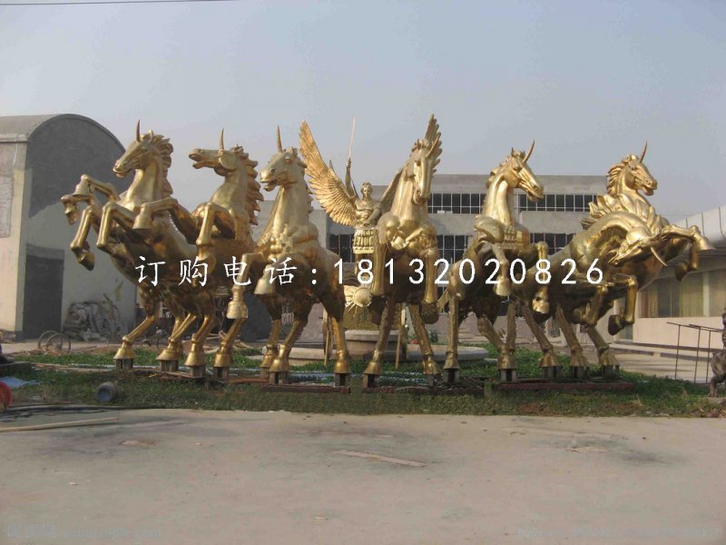 阿波羅戰(zhàn)車銅雕，景觀銅雕