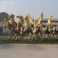 阿波羅戰(zhàn)車銅雕，景觀銅雕