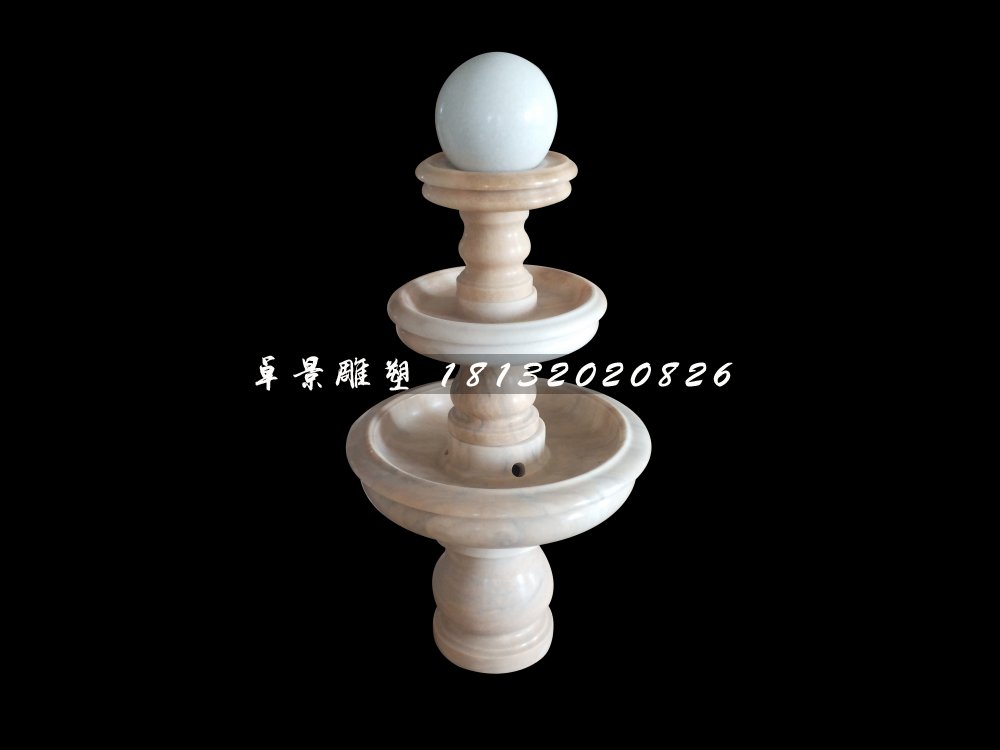 風(fēng)水球石雕，晚霞紅景觀雕塑
