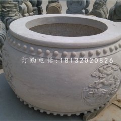 圓形水缸，大理石水缸