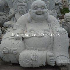 大理石布袋和尚，石雕彌勒佛