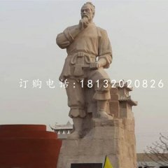 大理石魯班雕塑，古代人物石雕
