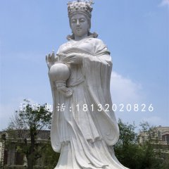 大理石媽祖雕塑，廣場神仙石雕
