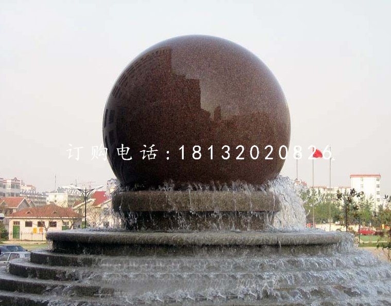 大型風(fēng)水球，廣場(chǎng)景觀石雕
