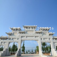 大型石牌坊，道路牌坊石雕