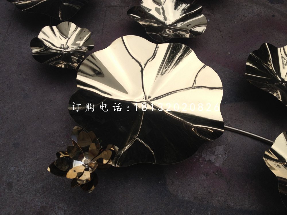 不銹鋼荷葉，公園不銹鋼雕塑