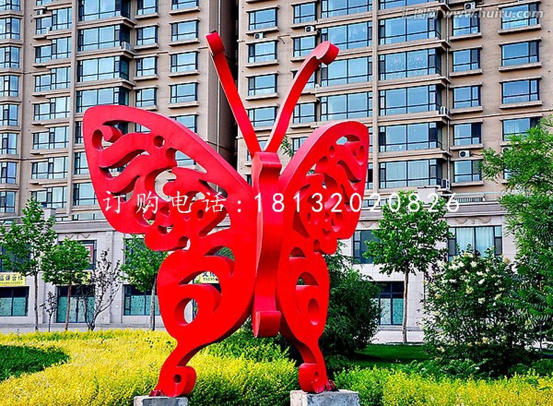 不銹鋼蝴蝶,小區(qū)景觀雕塑