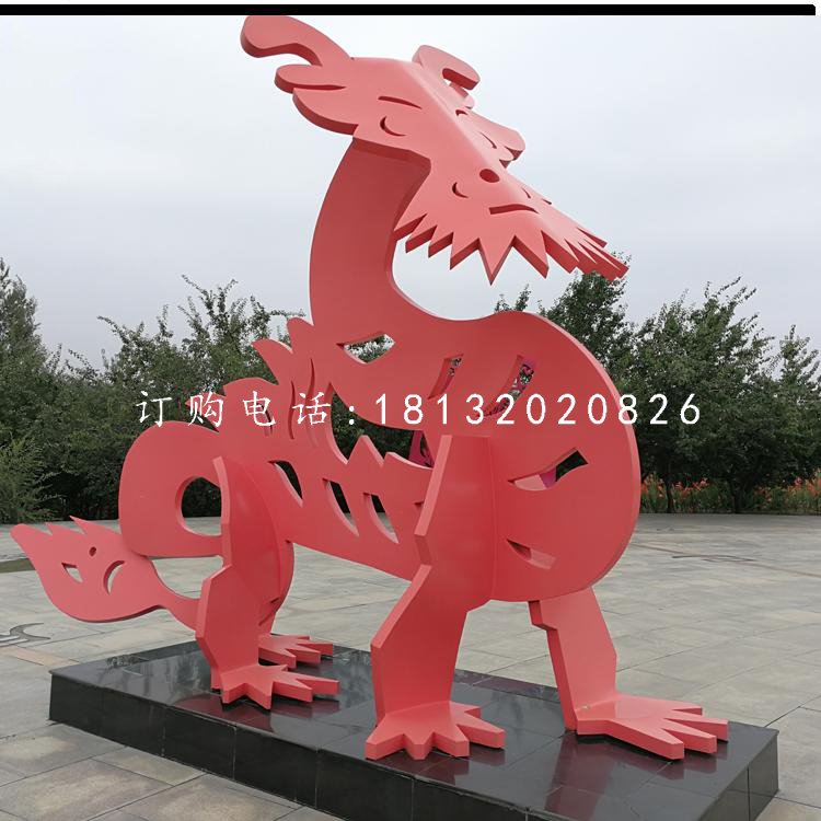 不銹鋼十二生肖，抽象動物雕塑 (3)