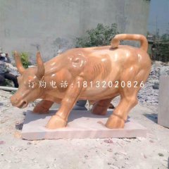 廣場石雕牛，華爾街牛石雕