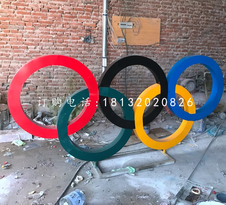 不銹鋼五環(huán)，廣場(chǎng)不銹鋼雕塑