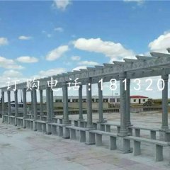 公園石長(zhǎng)廊，青石走廊