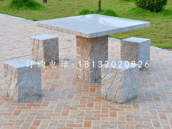 公園石桌椅，大理石桌凳