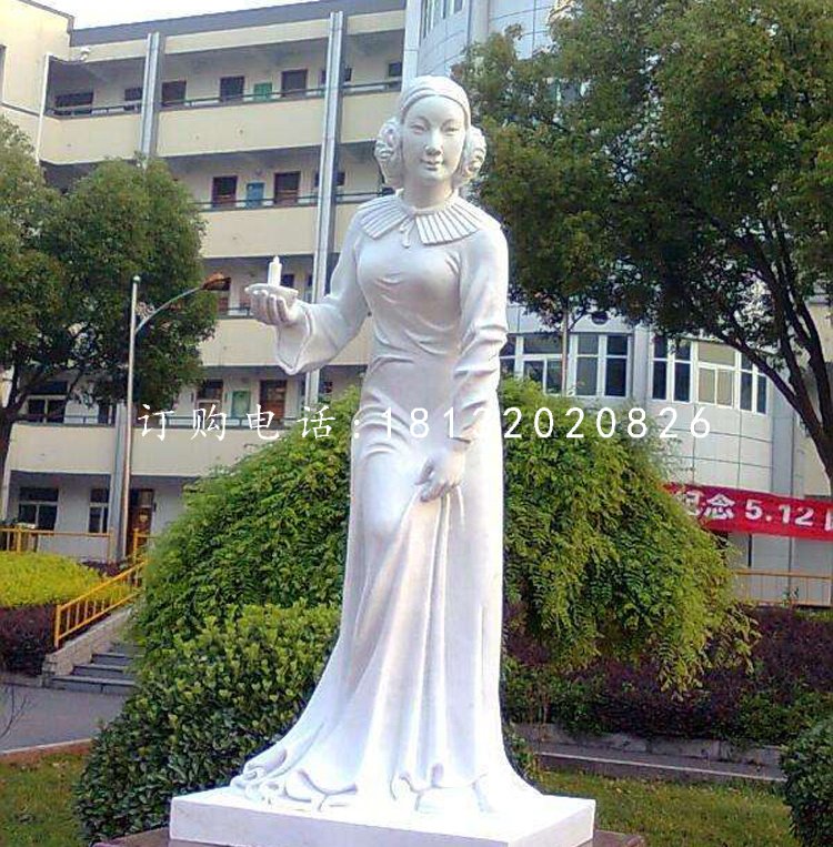 醫(yī)院名人石雕，南丁格爾石雕
