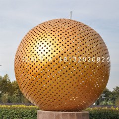 不銹鋼球，鏤空球雕塑