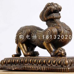 狴犴銅雕，神獸銅雕