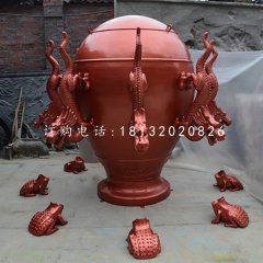 廣場(chǎng)地動(dòng)儀銅雕，景觀銅雕
