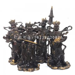 四大天王銅雕，寺廟天王銅雕