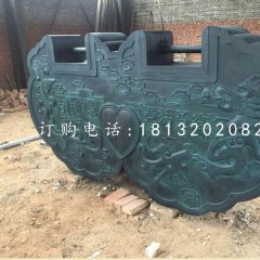 同心鎖銅雕，青銅鎖雕塑