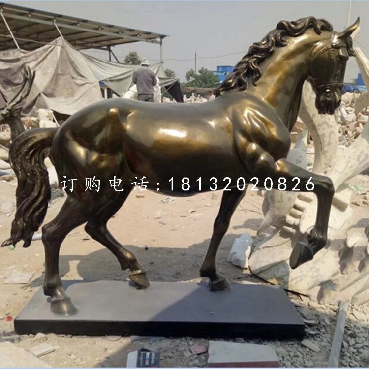 玻璃鋼仿銅馬,廣場動物雕塑