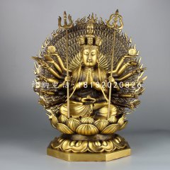 千手觀音銅雕，鑄銅佛像雕塑