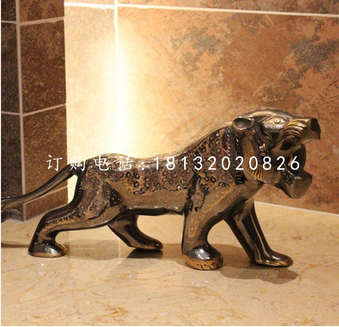 老虎銅雕，鑄銅動(dòng)物雕塑