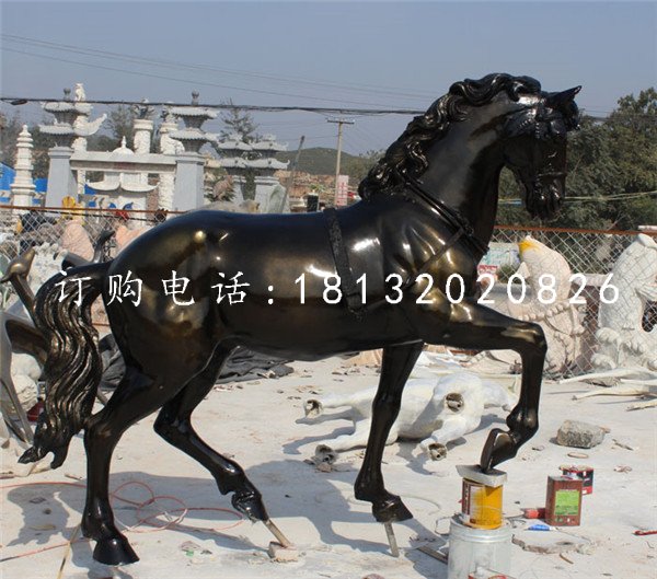 玻璃鋼馬，公園動(dòng)物雕塑