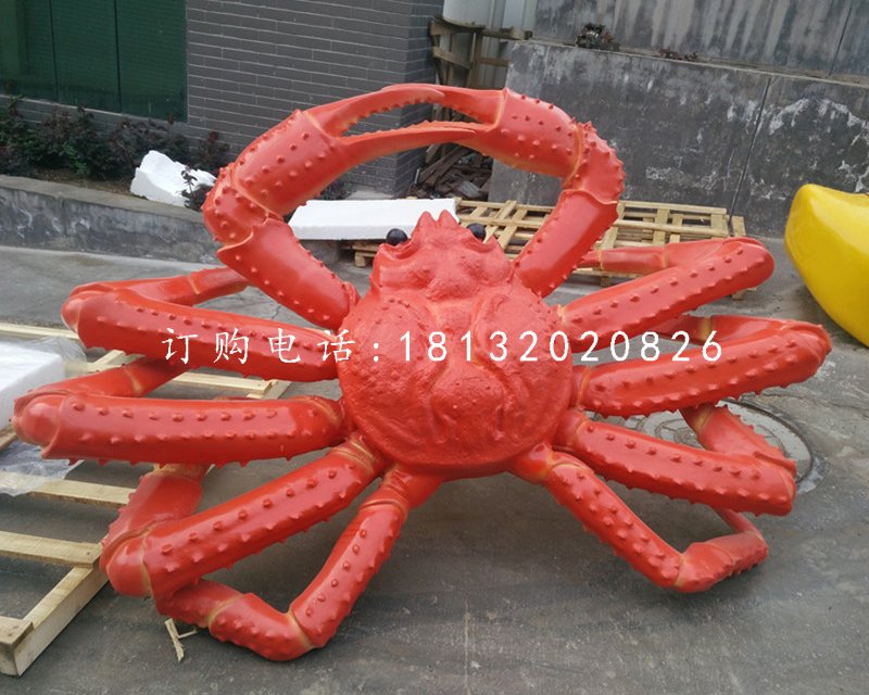 玻璃鋼螃蟹，海鮮雕塑