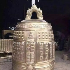 鑄銅鐘雕塑，寺廟銅雕鐘
