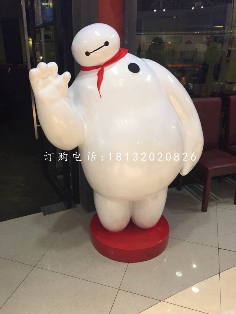 玻璃鋼大白，飯店卡通雕塑
