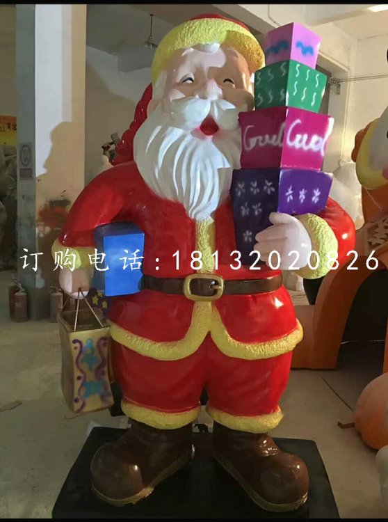 玻璃鋼圣誕老人，卡通人物 (3)