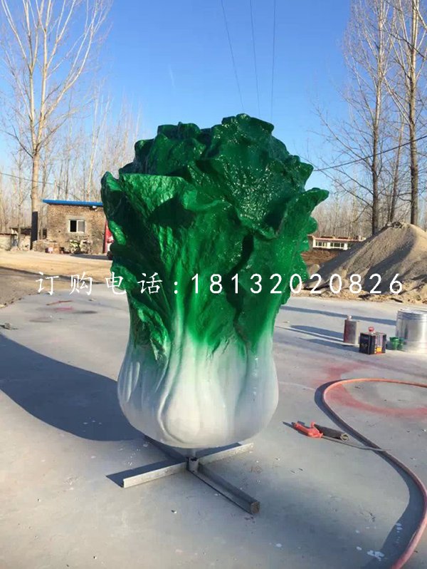 仿真白菜雕塑，玻璃鋼白菜