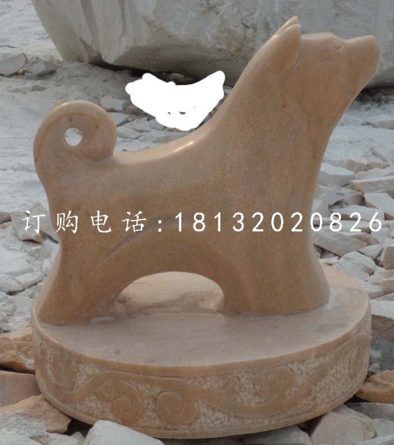 十二生肖石雕，晚霞紅抽象動(dòng)物 (4)