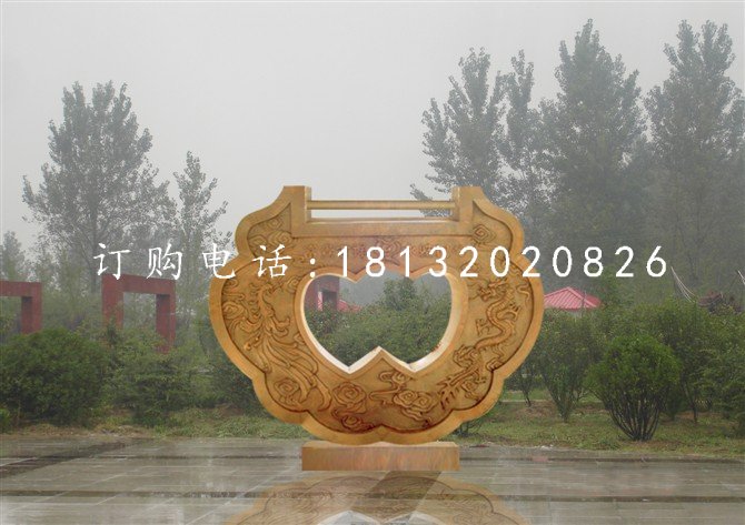 同心鎖雕塑，銅鎖雕塑，公園景觀銅雕
