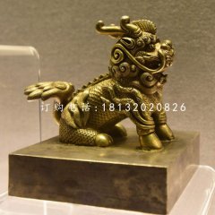 麒麟銅雕，鑄銅神獸雕塑
