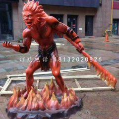 卡通齊天大圣，玻璃鋼雕塑