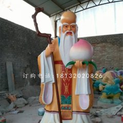 老壽星雕塑，玻璃鋼神仙