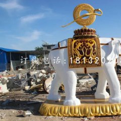 玻璃鋼大象，廣場(chǎng)動(dòng)物雕塑