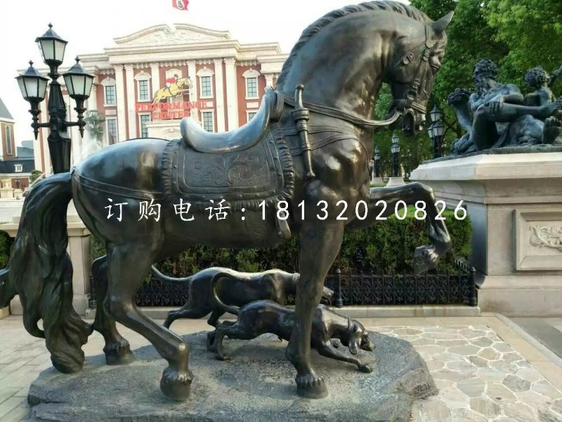 坐騎雕塑，青銅馬雕塑