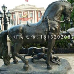 坐騎雕塑，青銅馬雕塑