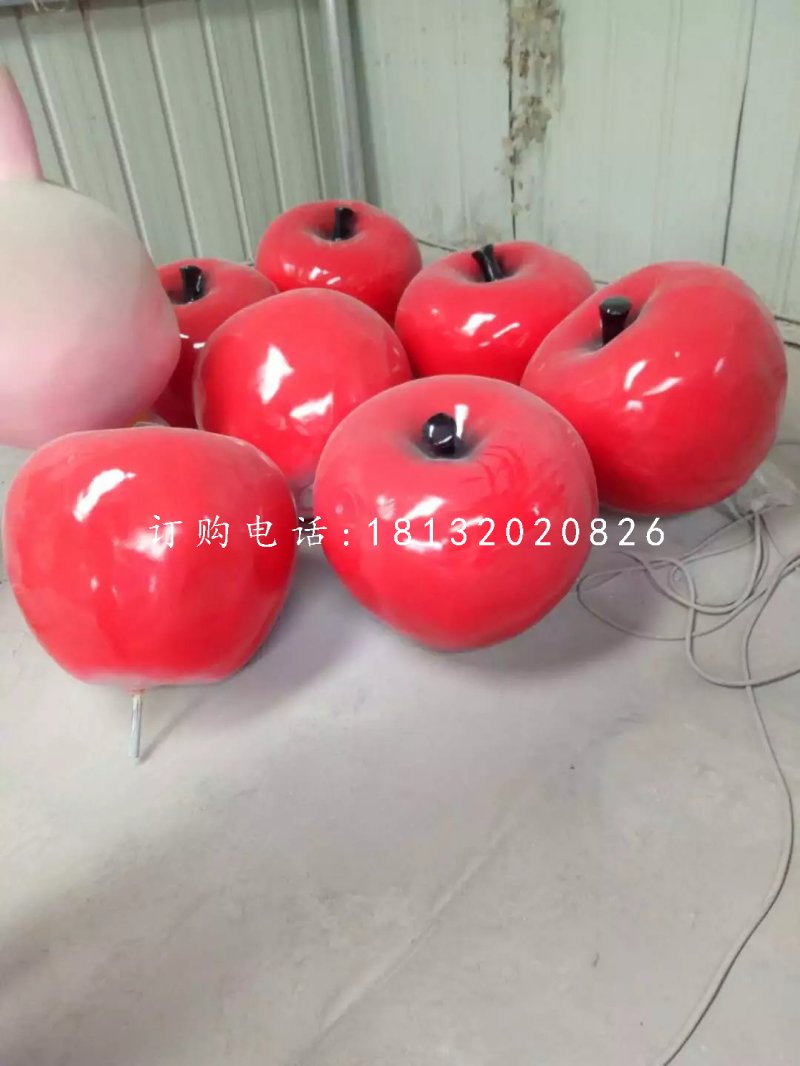 蘋果雕塑，玻璃鋼仿真水果