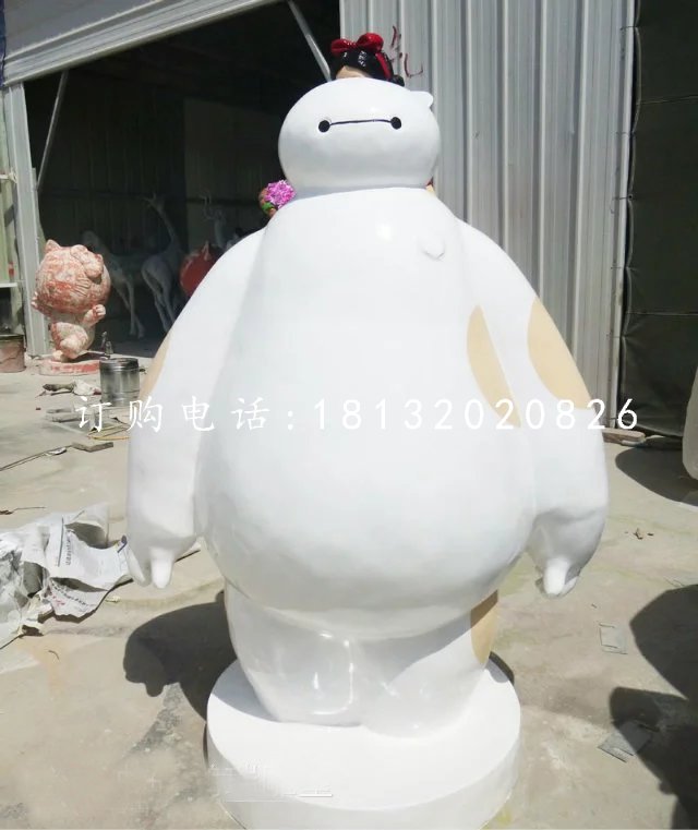 玻璃鋼大白雕塑，電影角色雕塑 (3)