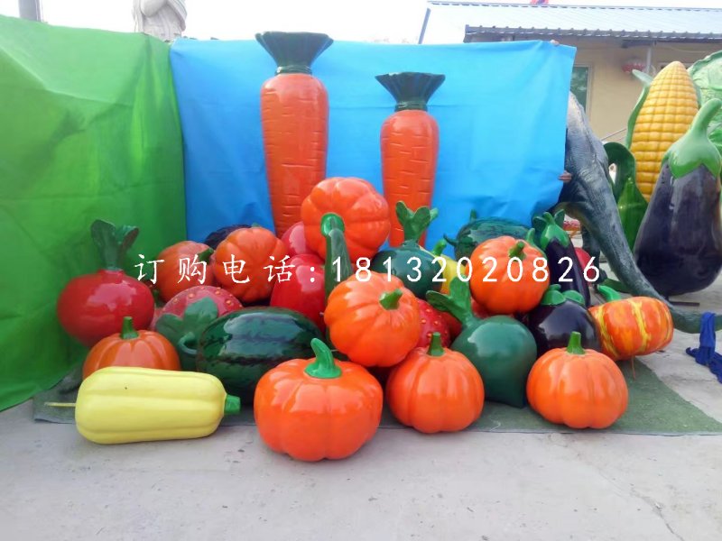 玻璃鋼蔬菜水果雕塑，仿真雕塑 (1)