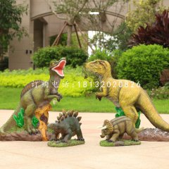 玻璃鋼恐龍，公園動(dòng)物雕塑